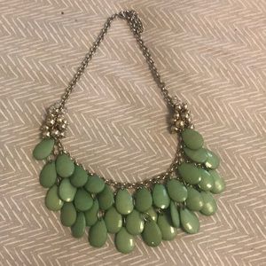 Green teardrop necklace
